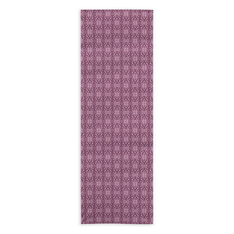 Wagner Campelo BOHO LINES LAVANDER Yoga Towel
