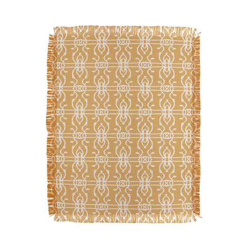 Wagner Campelo BOHO LINES PUTTY Throw Blanket