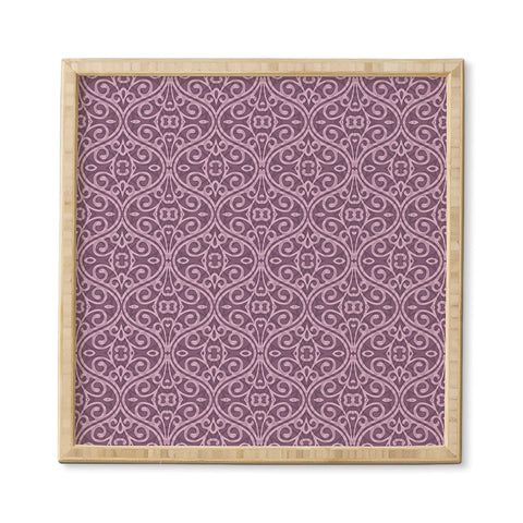 Wagner Campelo BOHO VOLUTES LAVANDER Framed Wall Art