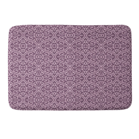 Wagner Campelo BOHO VOLUTES LAVANDER Memory Foam Bath Mat