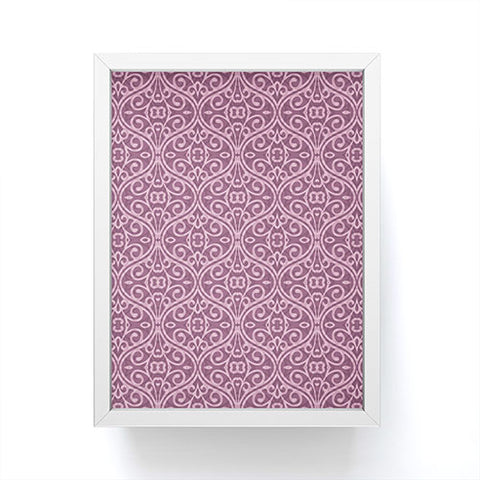 Wagner Campelo BOHO VOLUTES LAVANDER Framed Mini Art Print
