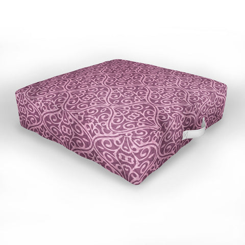 Wagner Campelo BOHO VOLUTES LAVANDER Outdoor Floor Cushion