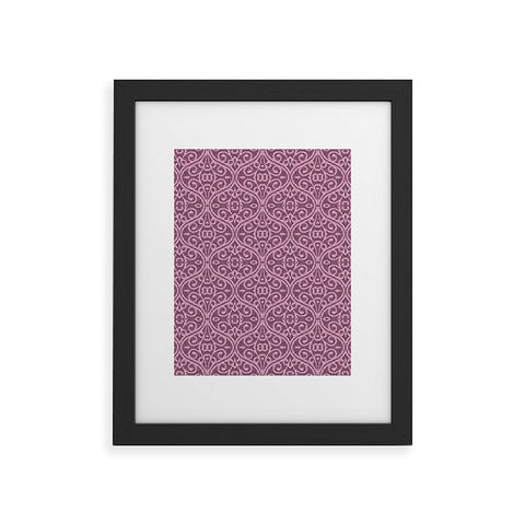 Wagner Campelo BOHO VOLUTES LAVANDER Framed Art Print