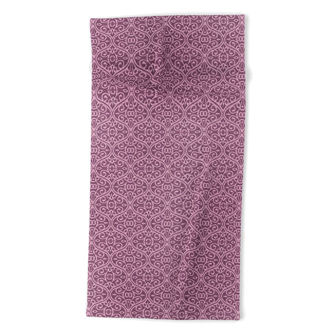 Wagner Campelo BOHO VOLUTES LAVANDER Beach Towel