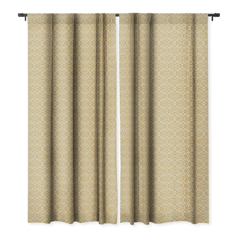 Wagner Campelo BOHO VOLUTES PUTTY Blackout Window Curtain
