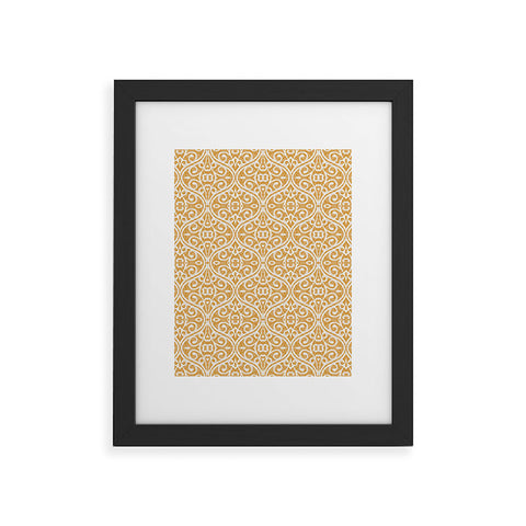 Wagner Campelo BOHO VOLUTES PUTTY Framed Art Print