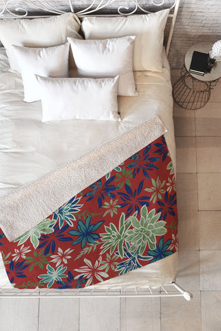 Wagner Campelo Bromelias 3 Fleece Throw Blanket