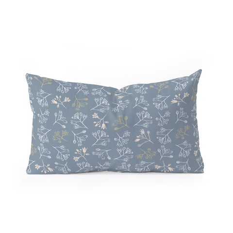 Wagner Campelo CONVESCOTE Blue Oblong Throw Pillow