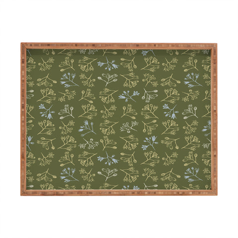 Wagner Campelo CONVESCOTE Green Rectangular Tray