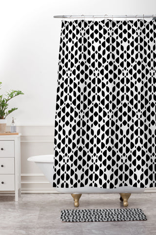 Wagner Campelo Drops Dots 1 Shower Curtain And Mat