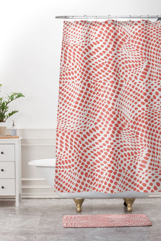 Wagner Campelo Dune Dots 1 Shower Curtain And Mat