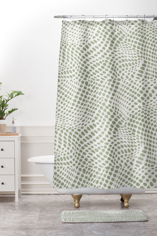 Wagner Campelo Dune Dots 4 Shower Curtain And Mat