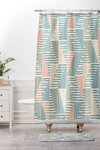 Wagner Campelo FACOIDAL 3 Shower Curtain And Mat