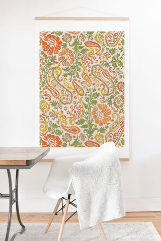 Wagner Campelo Floral Cashmere 1 Art Print And Hanger