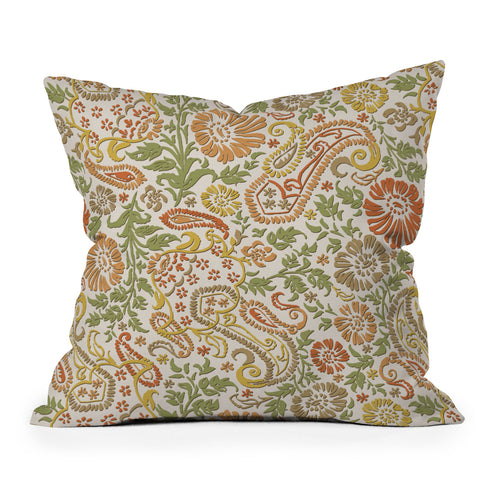 Wagner Campelo Floral Cashmere 1 Outdoor Throw Pillow