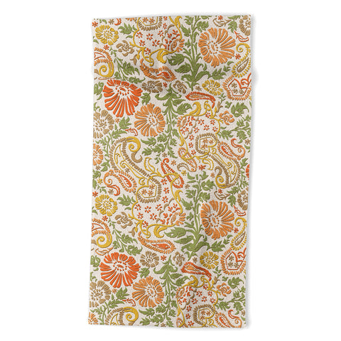Wagner Campelo Floral Cashmere 1 Beach Towel