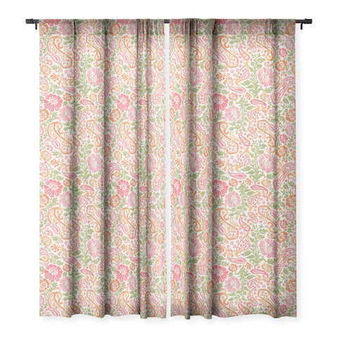 Wagner Campelo Floral Cashmere 2 Sheer Window Curtain