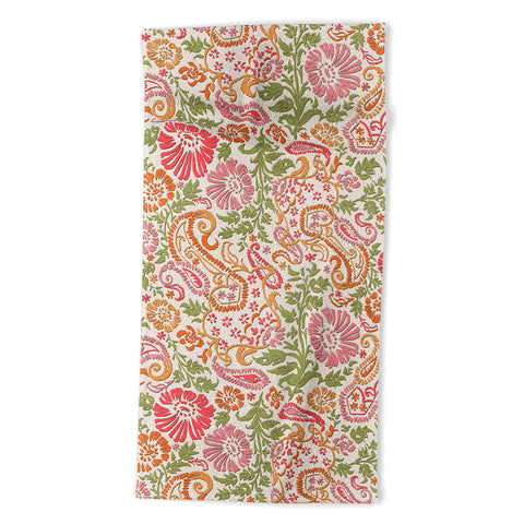 Wagner Campelo Floral Cashmere 2 Beach Towel