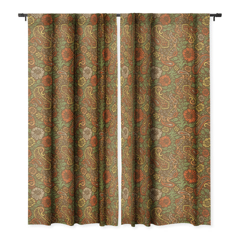 Wagner Campelo Floral Cashmere 3 Blackout Window Curtain
