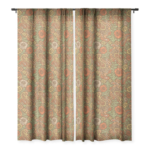 Wagner Campelo Floral Cashmere 3 Sheer Window Curtain