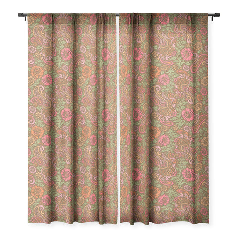 Wagner Campelo Floral Cashmere 4 Sheer Window Curtain