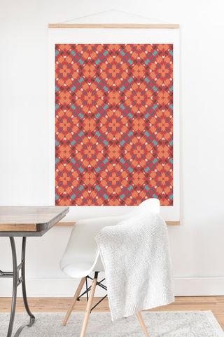 Wagner Campelo FREE NOMADIC REDDISH Art Print And Hanger