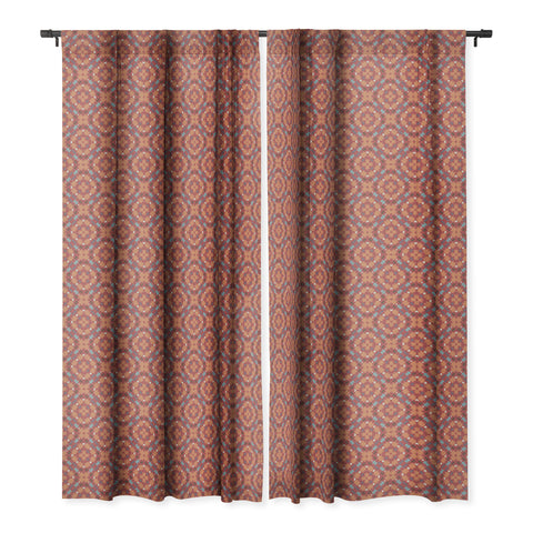 Wagner Campelo FREE NOMADIC REDDISH Blackout Window Curtain