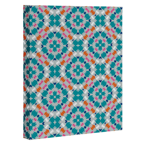 Wagner Campelo FREE NOMADIC TEAL Art Canvas