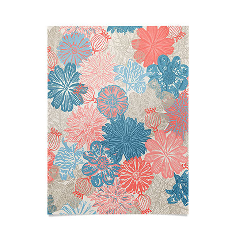 Wagner Campelo GARDEN BLOSSOMS BEIGE Poster