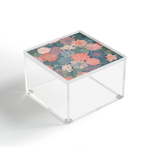 Wagner Campelo GARDEN BLOSSOMS BLUE Acrylic Box
