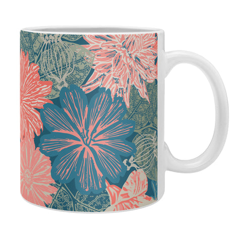 Wagner Campelo GARDEN BLOSSOMS BLUE Coffee Mug