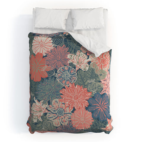 Wagner Campelo GARDEN BLOSSOMS BLUE Comforter