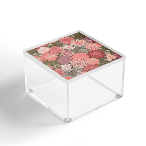 Wagner Campelo GARDEN BLOSSOMS BROWN Acrylic Box