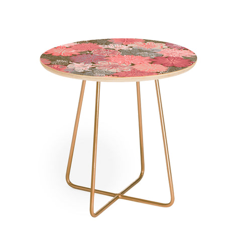 Wagner Campelo GARDEN BLOSSOMS BROWN Round Side Table