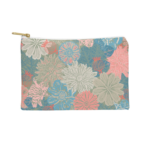 Wagner Campelo GARDEN BLOSSOMS GREEN Pouch