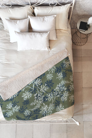 Wagner Campelo Garden Weeds 3 Fleece Throw Blanket