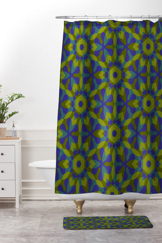 Wagner Campelo Geometric 4 Shower Curtain And Mat