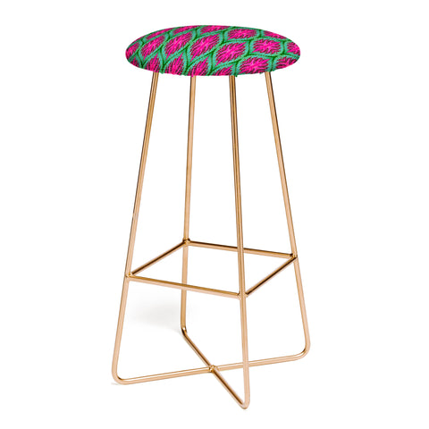 Wagner Campelo Ikat Leaves Bar Stool
