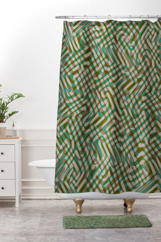 Wagner Campelo Intersect 4 Shower Curtain And Mat