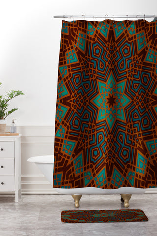 Wagner Campelo Mandala 3 Shower Curtain And Mat