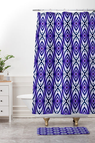 Wagner Campelo Maranta Pattern Shower Curtain And Mat