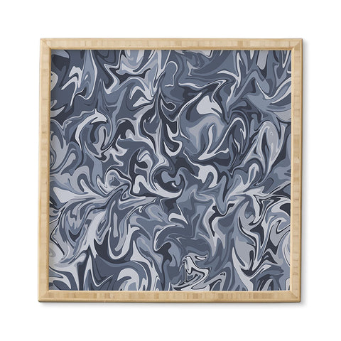 Wagner Campelo MARBLE WAVES INDIE Framed Wall Art