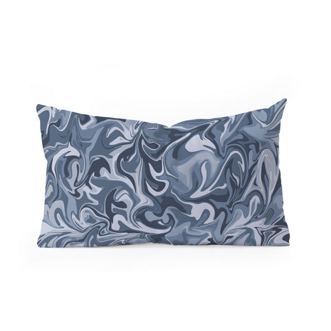 Wagner Campelo MARBLE WAVES INDIE Oblong Throw Pillow