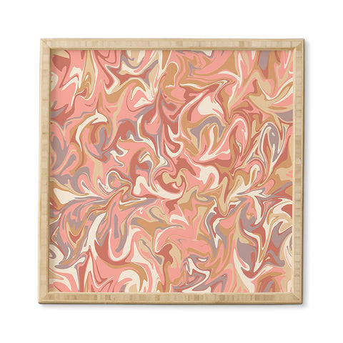 Wagner Campelo MARBLE WAVES PARISIAN Framed Wall Art