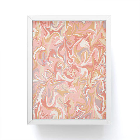Wagner Campelo MARBLE WAVES PARISIAN Framed Mini Art Print