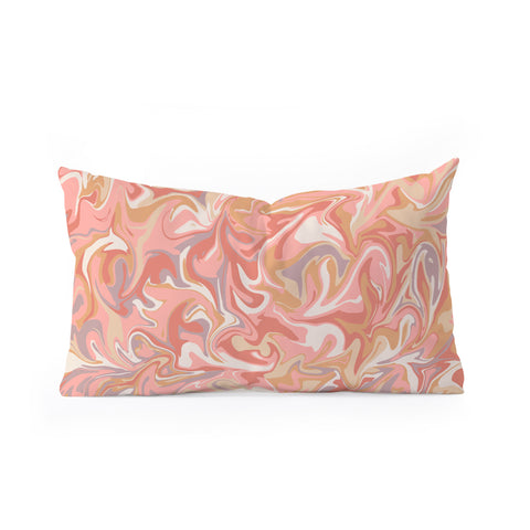 Wagner Campelo MARBLE WAVES PARISIAN Oblong Throw Pillow