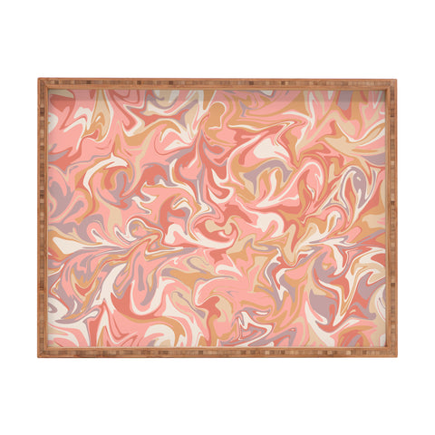 Wagner Campelo MARBLE WAVES PARISIAN Rectangular Tray