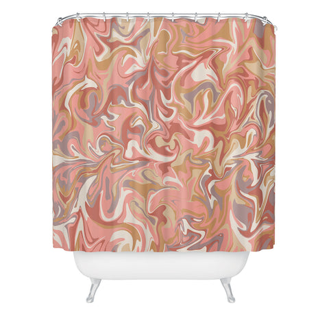 Wagner Campelo MARBLE WAVES PARISIAN Shower Curtain