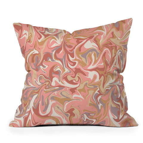 Wagner Campelo MARBLE WAVES PARISIAN Throw Pillow
