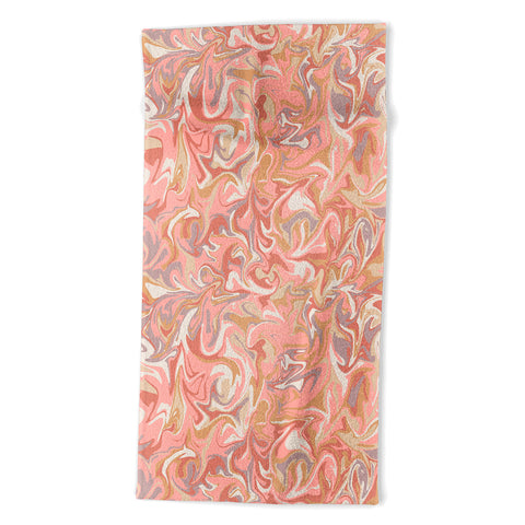 Wagner Campelo MARBLE WAVES PARISIAN Beach Towel